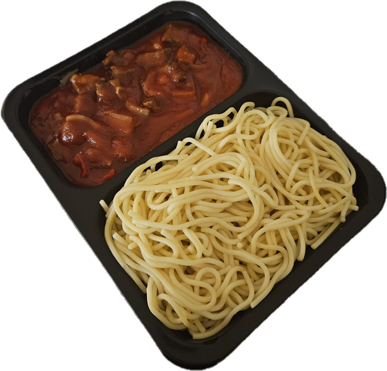 Spaghetti met huisgemaakte goulash