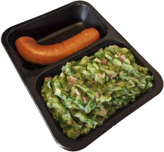 Stamppot andijvie met rookworst