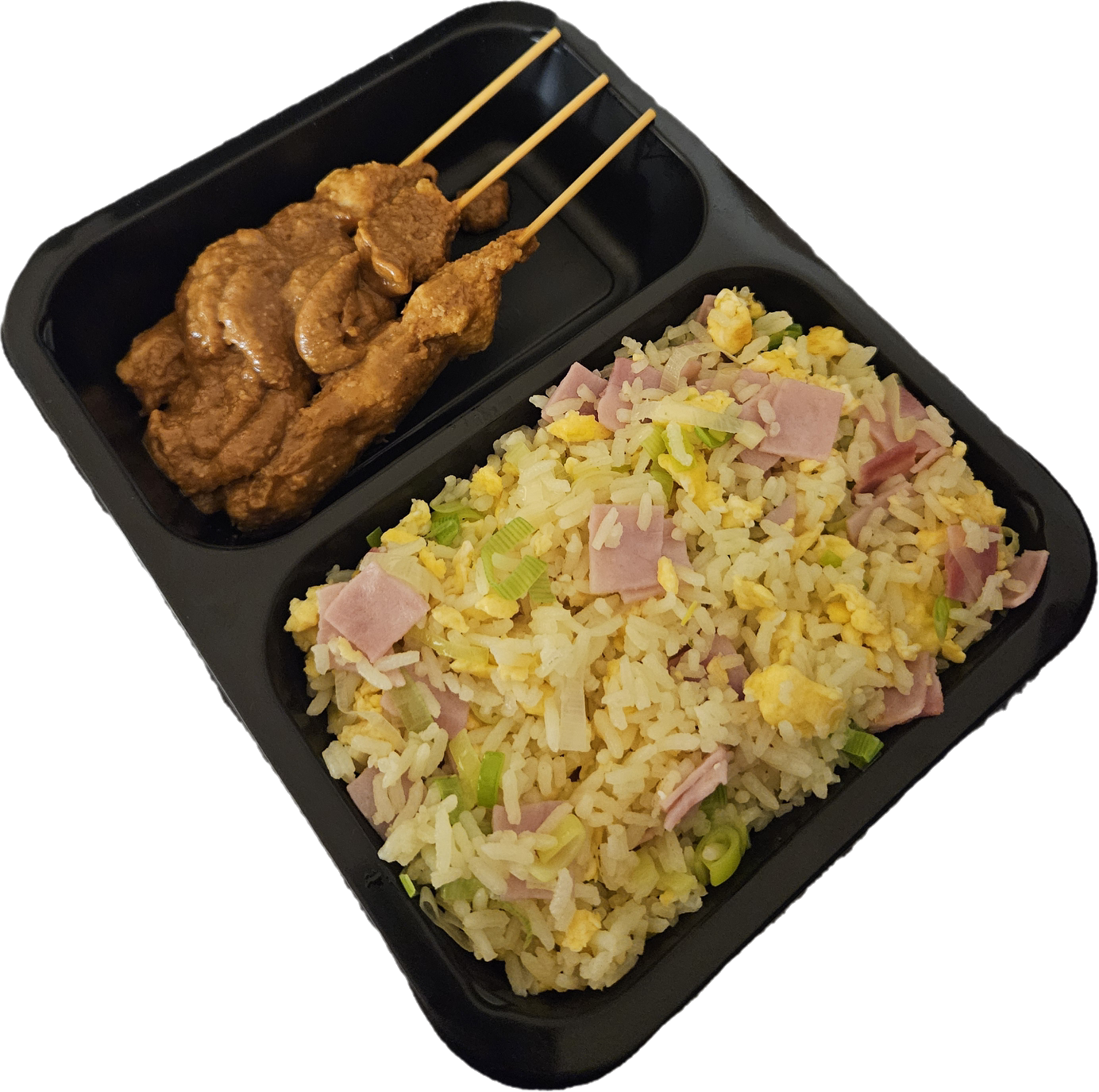 Chinese nasi met kipsaté