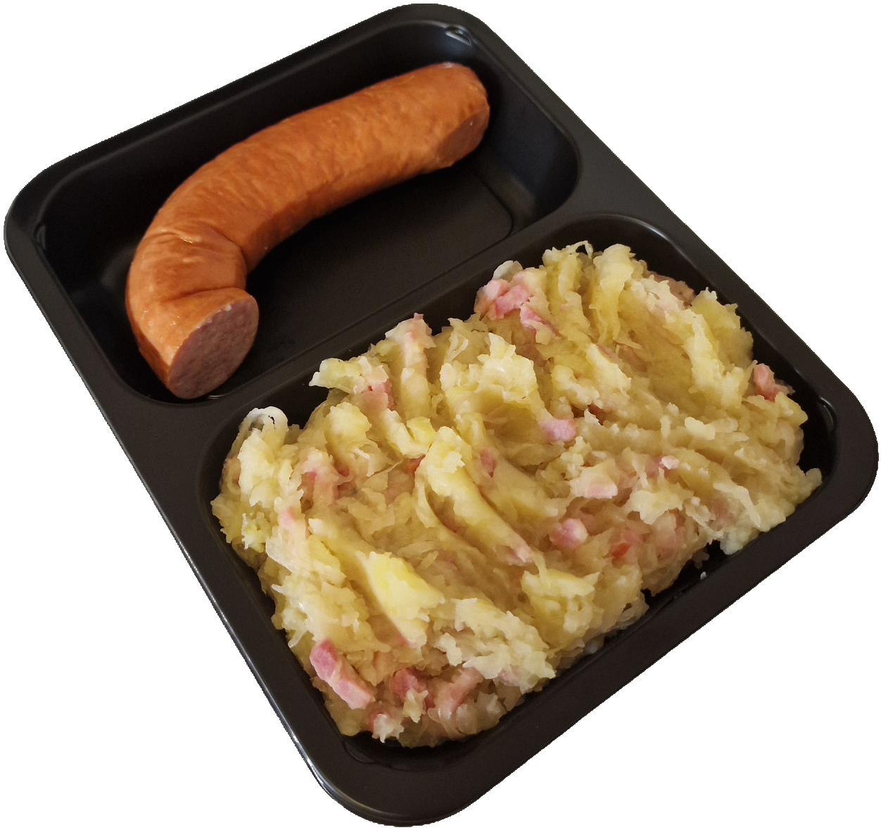 Stamppot zuurkool met rookworst