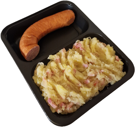 Stamppot zuurkool met rookworst